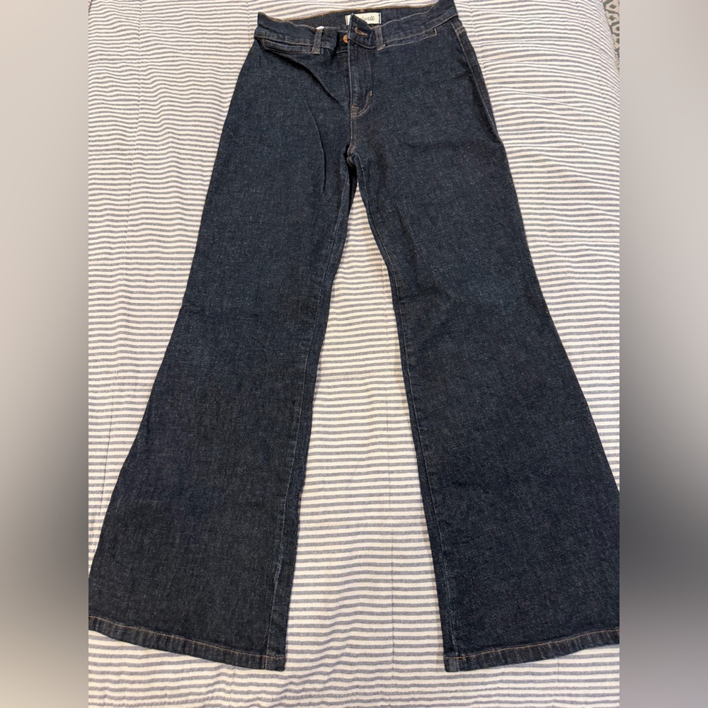 Madewell Dark Indigo Flare Jeans